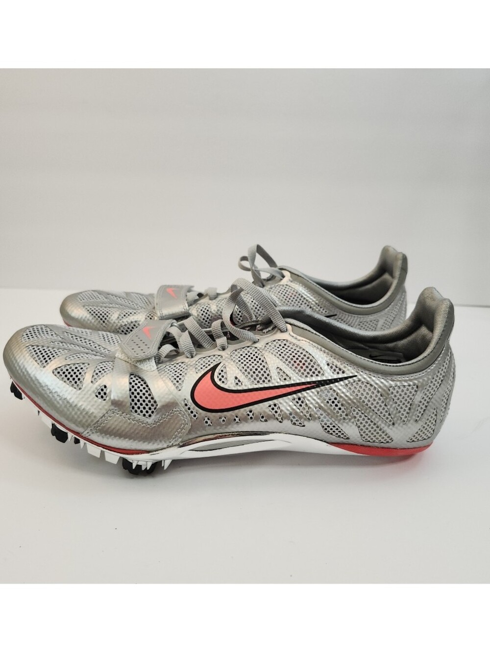 Nike Zoom Superfly R3 CleatsTrack & Field Spikes Chrome/Pink Lace W9.5 M 8 NWOT